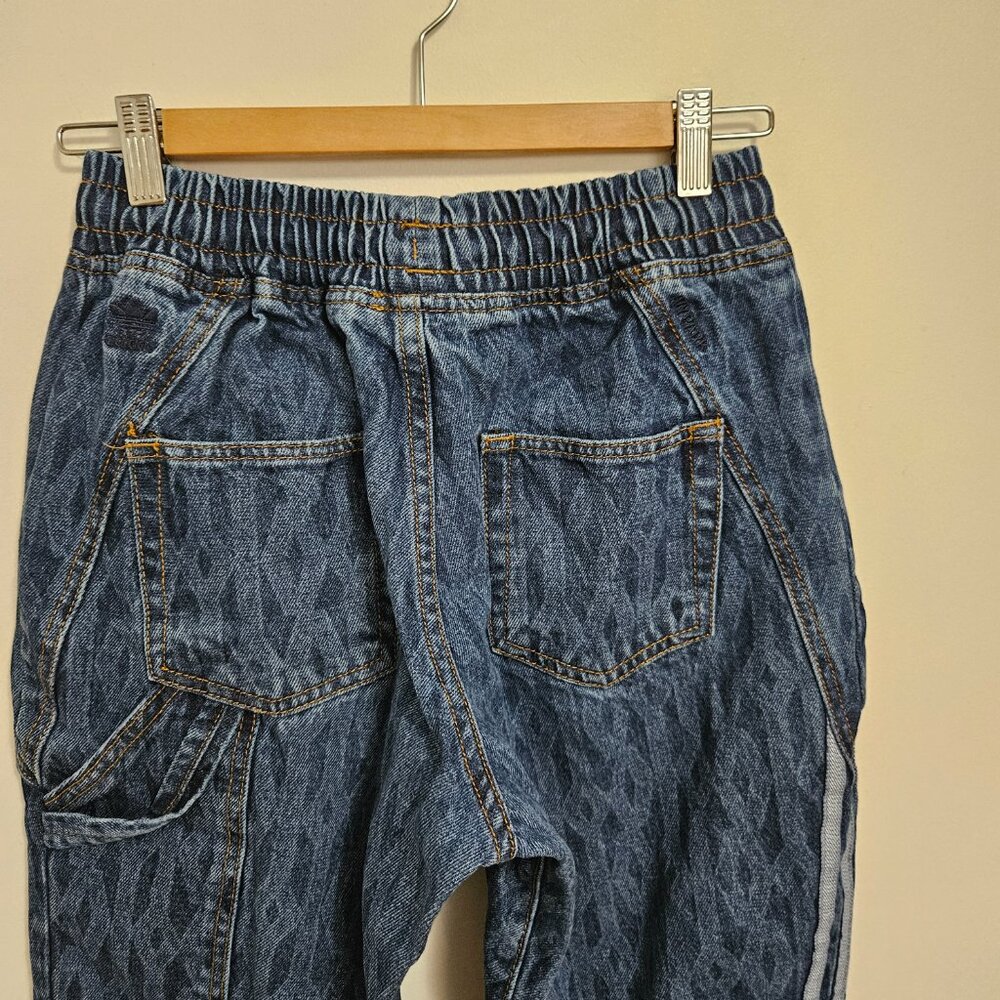 Adidas x IVY PARK Women's Denim Joggers Jeans XS Monogram Blue - Picture 10 of 14
